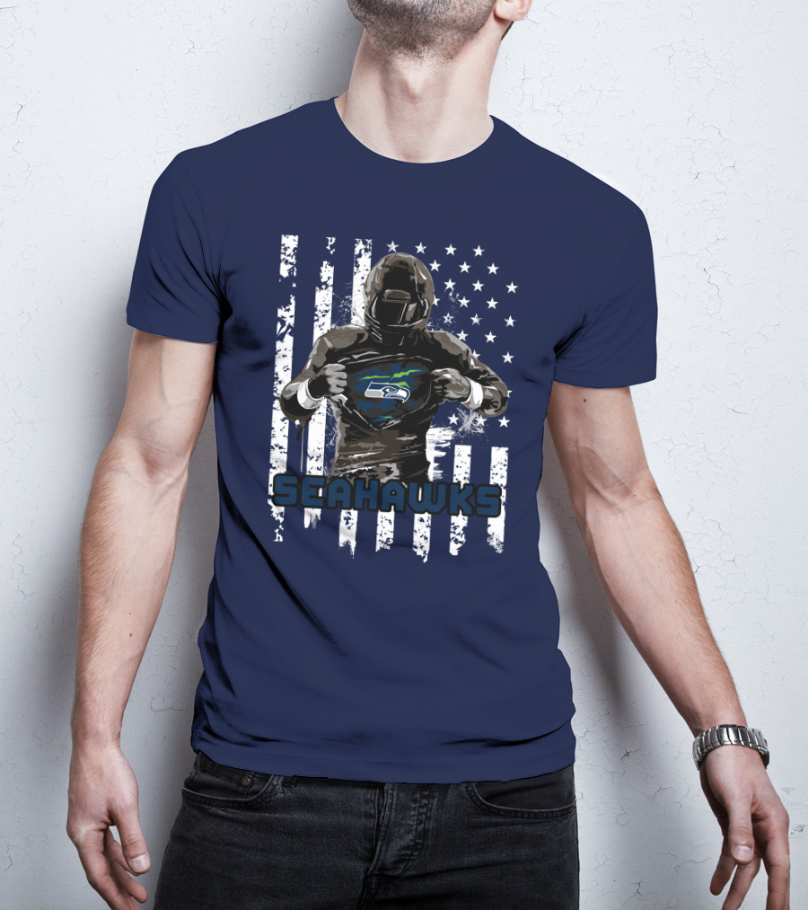 Seattle Seahawks Player Pride Flag T-Shirt