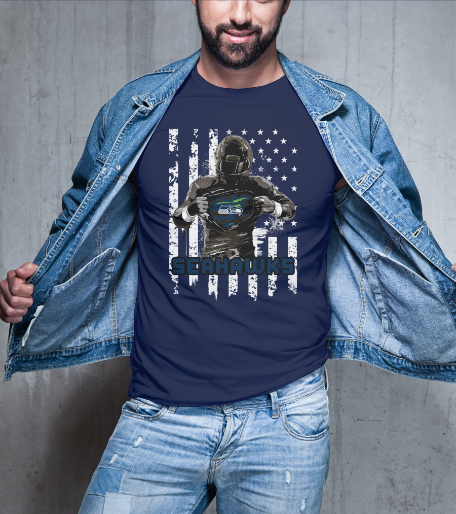 Seattle Seahawks Player Pride Flag T-Shirt