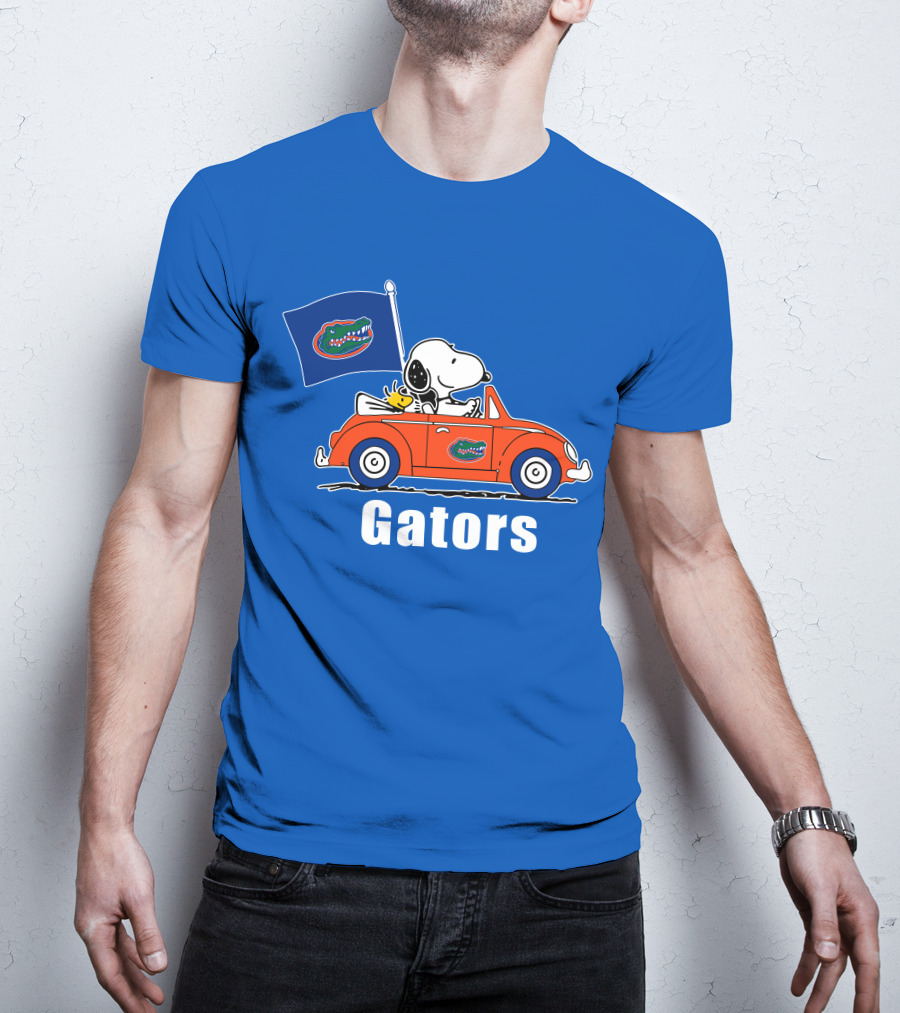 Florida Gators Snoopy Driving With Woodstock T-Shirt