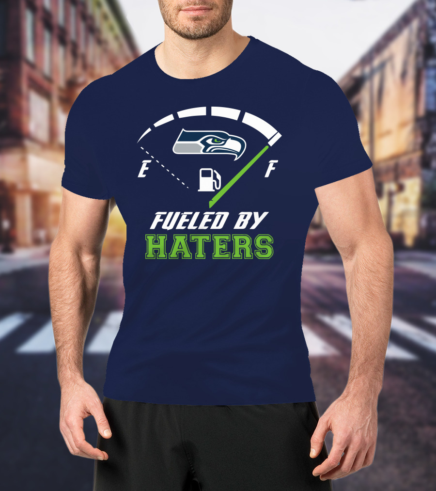 Seattle Seahawks Fueled By Haters Football Energy Gauge T-Shirt