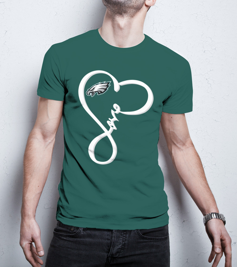Philadelphia Eagles Love Heart T-Shirt