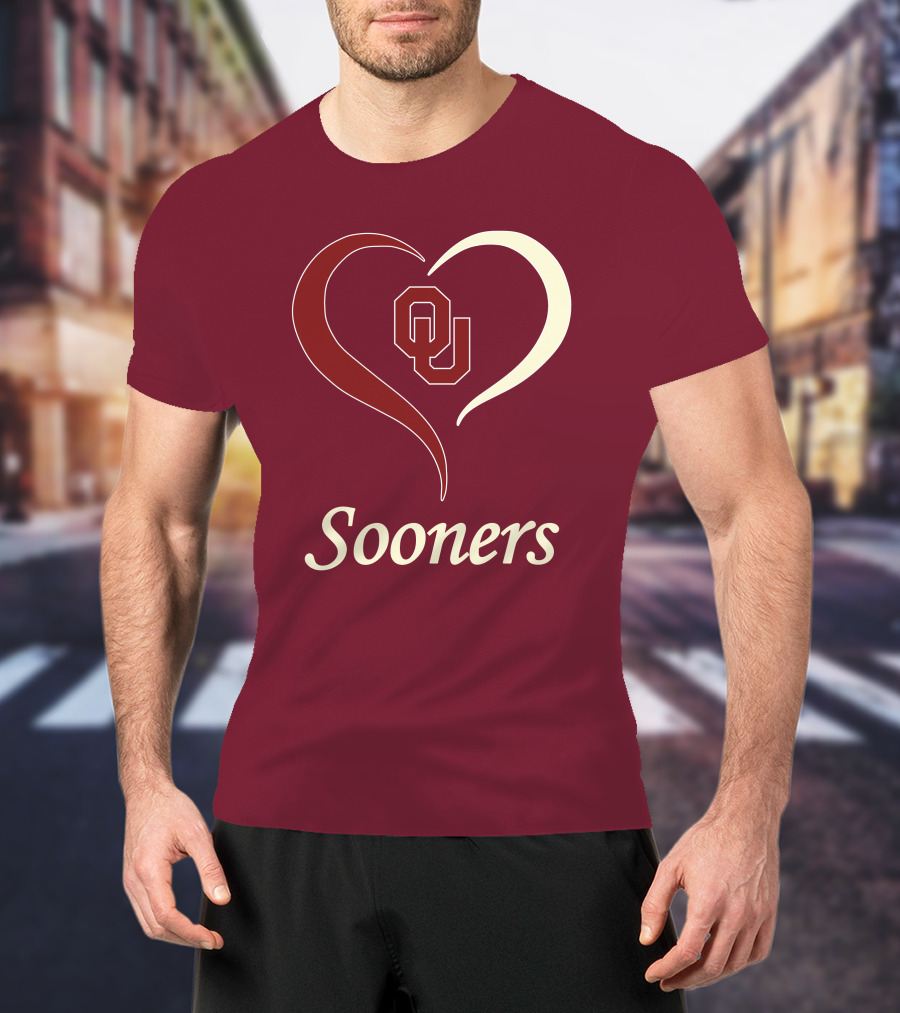 Sooners OU Heart T-Shirt