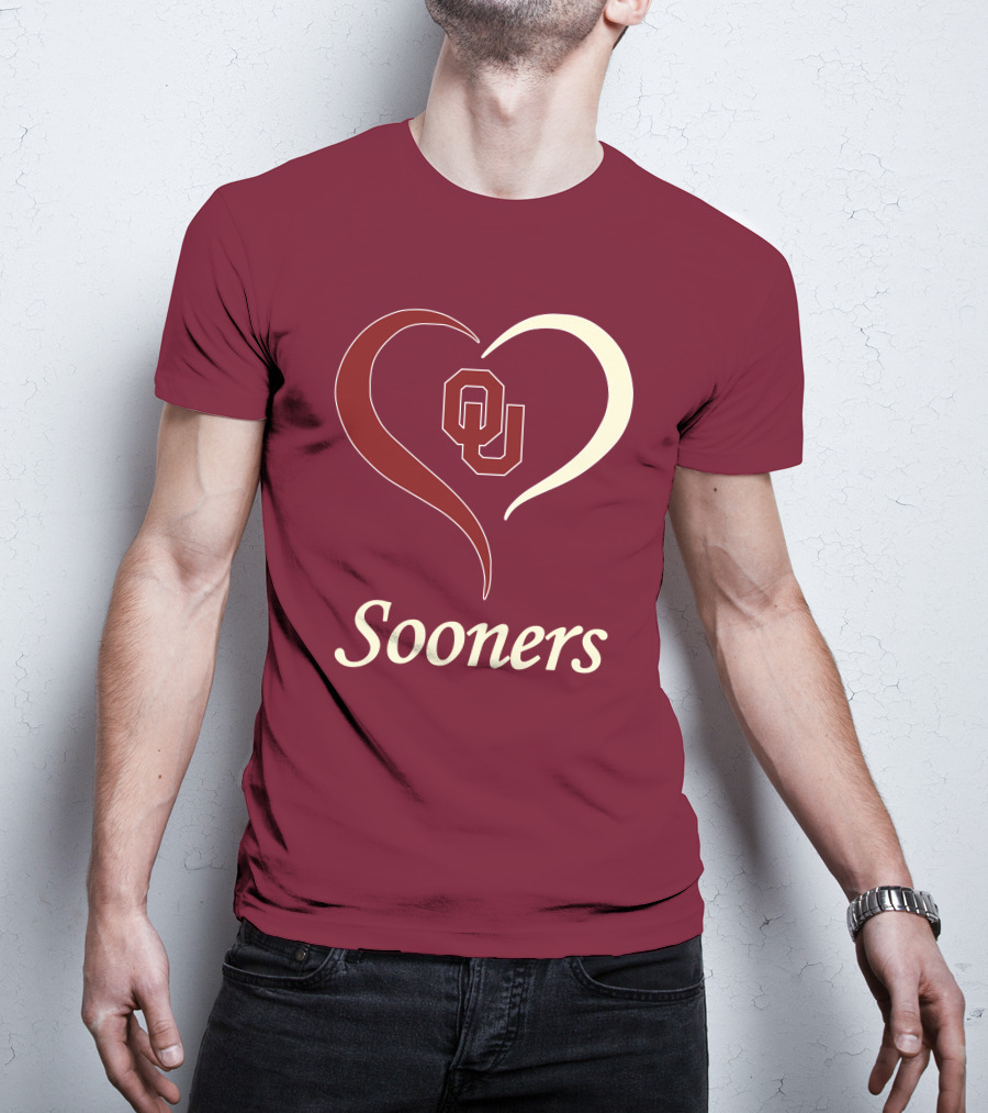 Sooners OU Heart T-Shirt