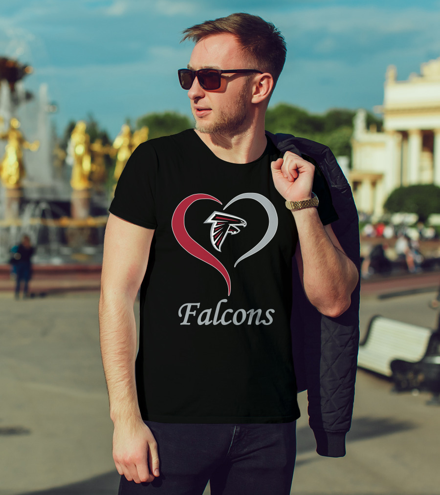 Atlanta Falcons Heart T-Shirt