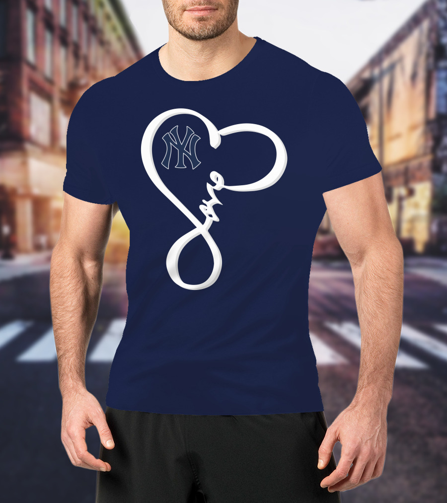 Yankees Love Heart T-Shirt