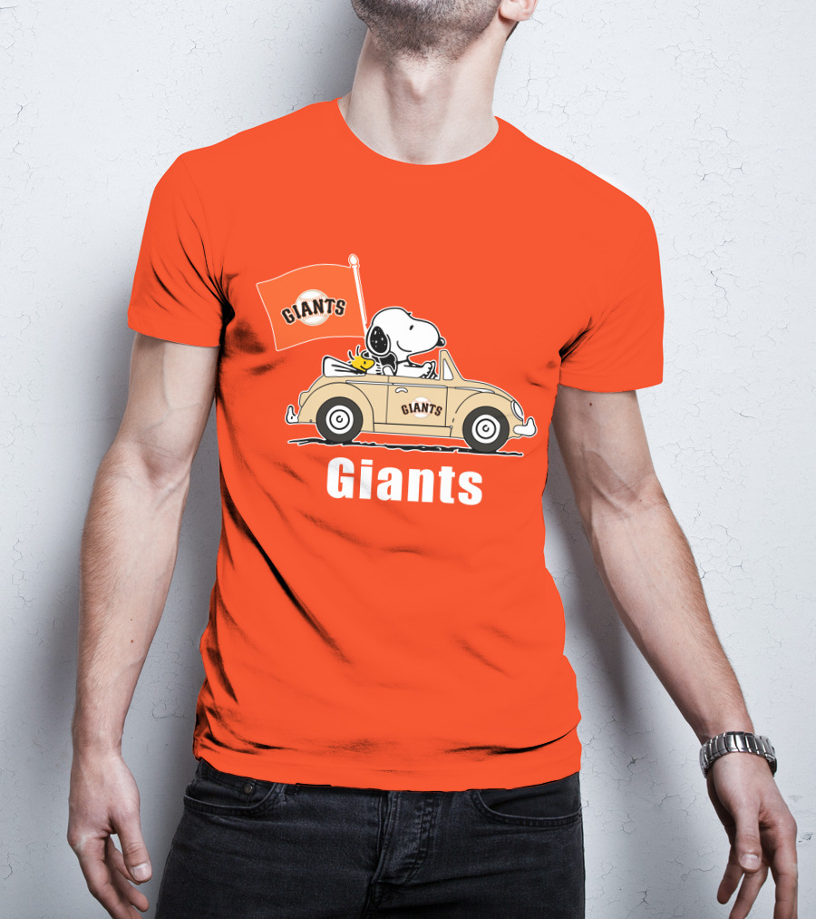 Giants Snoopy Car Adventure T-Shirt
