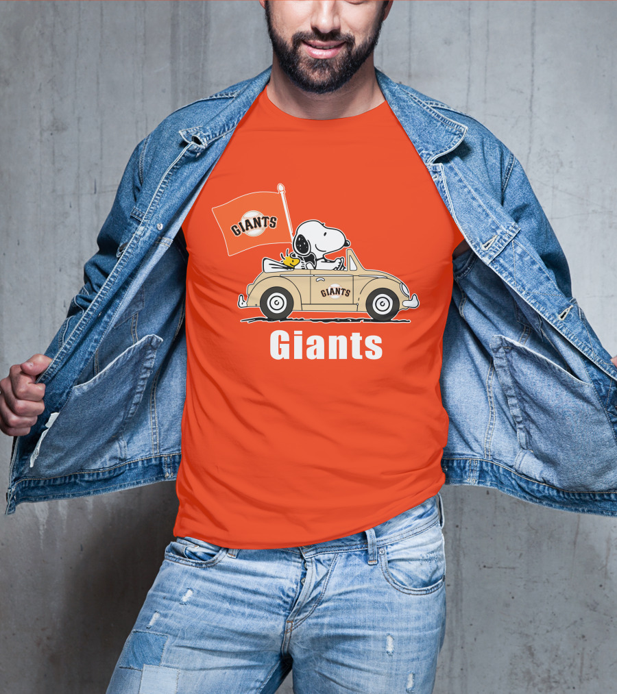 Giants Snoopy Car Adventure T-Shirt