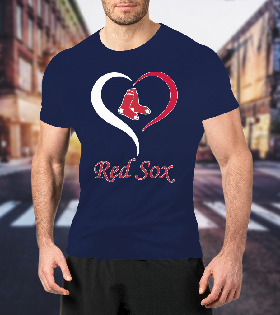 Red Sox Heart Logo Boston Pride T-Shirt