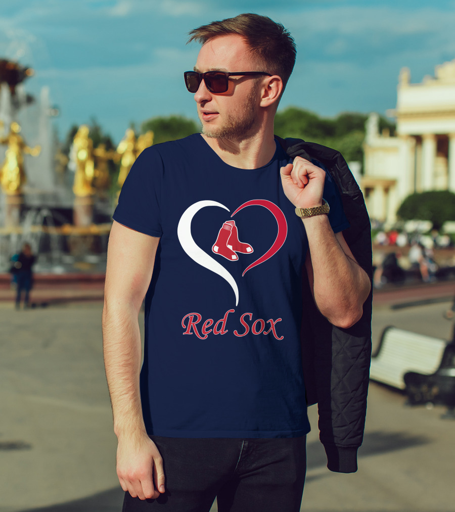 Red Sox Heart Logo Boston Pride T-Shirt