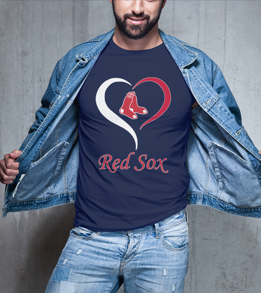 Red Sox Heart Logo Boston Pride T-Shirt