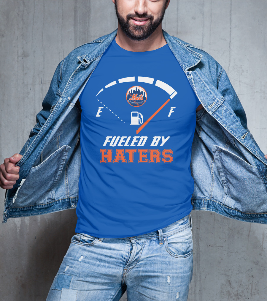 New York Mets Fueled By Haters Fuel Gauge T-Shirt