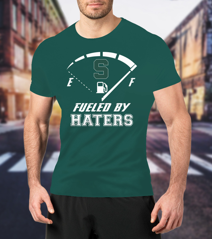 Fueled By Haters Michigan State S Icon Fuel Gauge T-Shirt