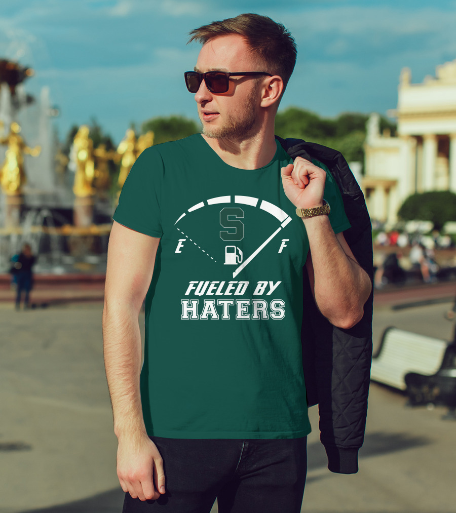 Fueled By Haters Michigan State S Icon Fuel Gauge T-Shirt