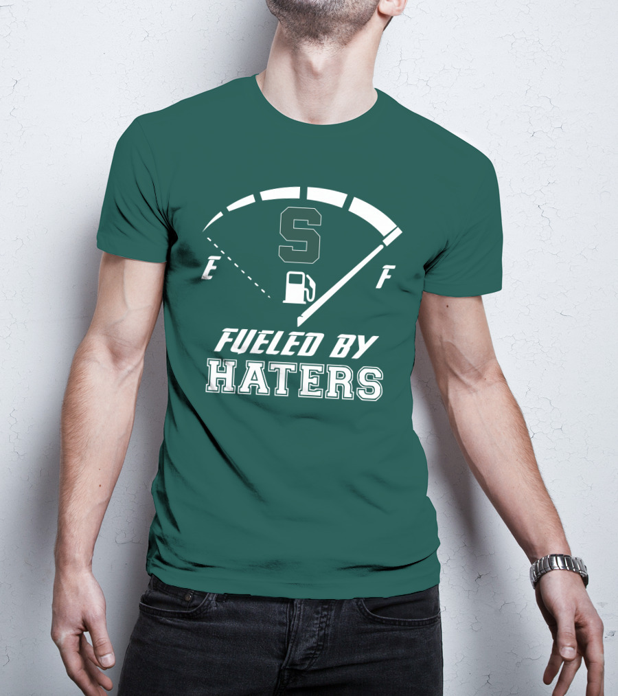 Fueled By Haters Michigan State S Icon Fuel Gauge T-Shirt