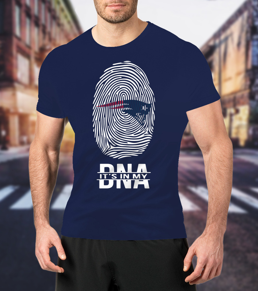 New England Patriots It's In My DNA Fingerprint T-Shirt