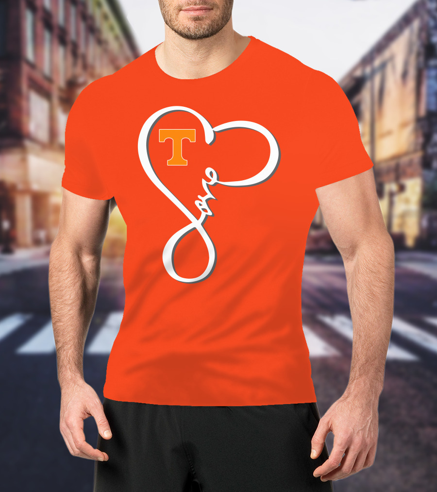 Heart-Shaped Love Tennessee Volunteers T-Shirt