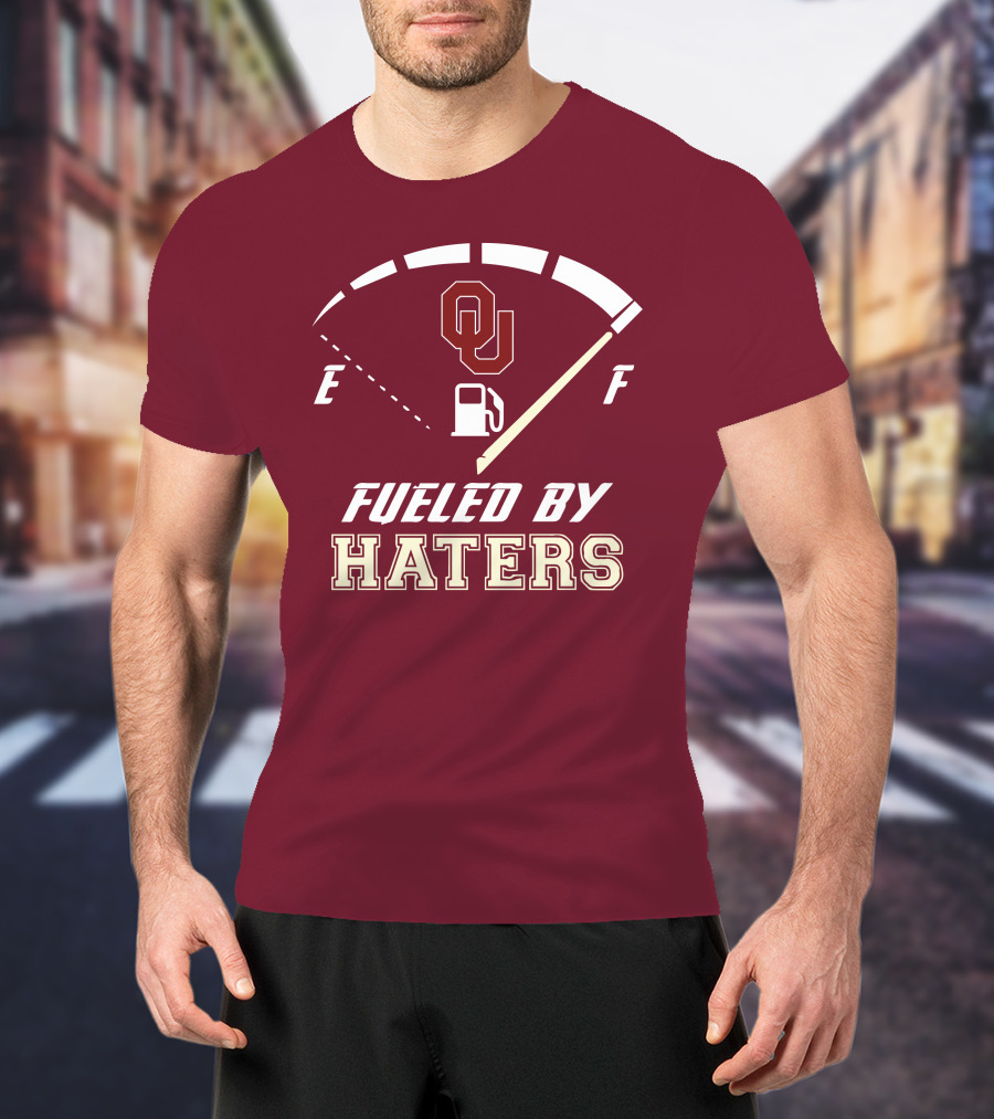 Oklahoma Sooners Fueled By Haters Energy Meter OU T-Shirt