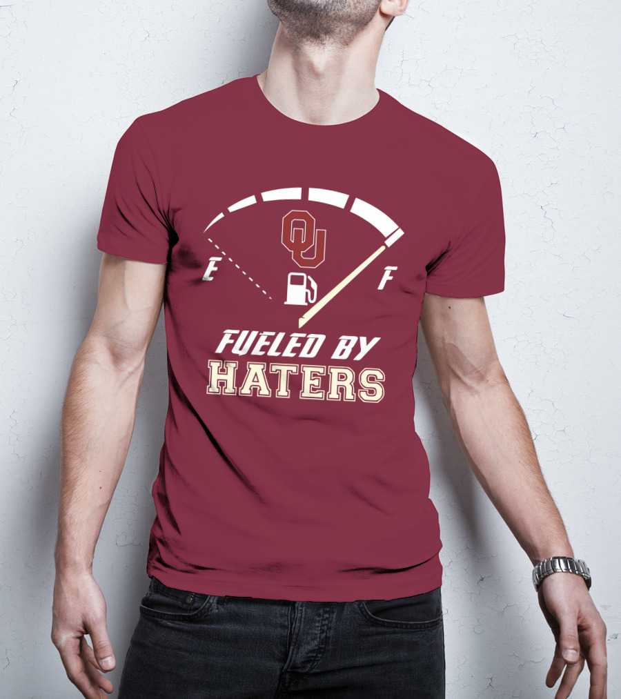 Oklahoma Sooners Fueled By Haters Energy Meter OU T-Shirt