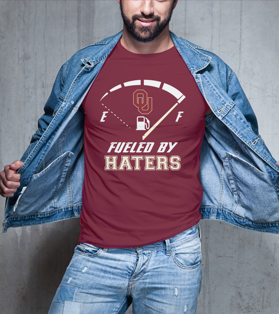 Oklahoma Sooners Fueled By Haters Energy Meter OU T-Shirt