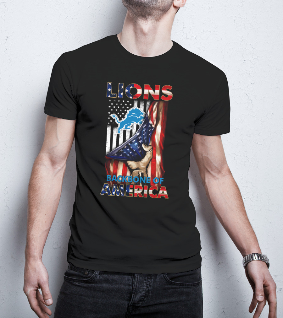 Lions Backbone Of America Detroit T-Shirt