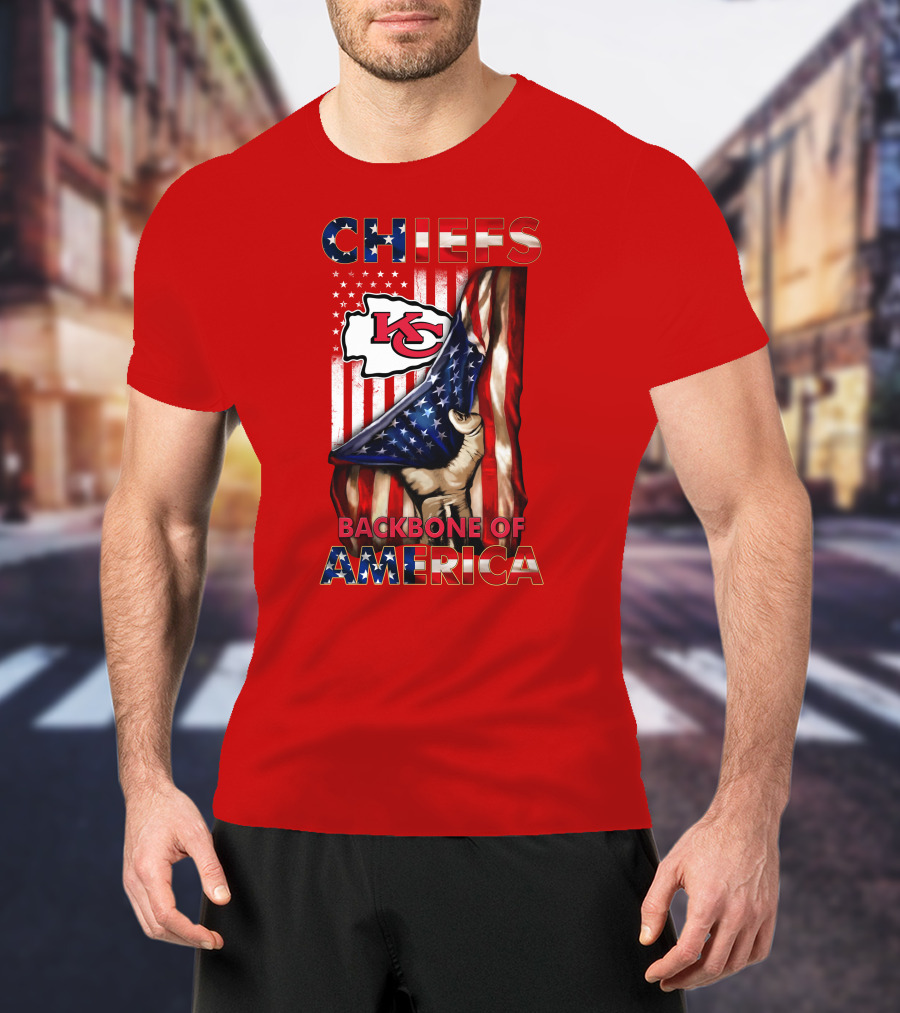 Chiefs Kc Backbone Of America T-Shirt