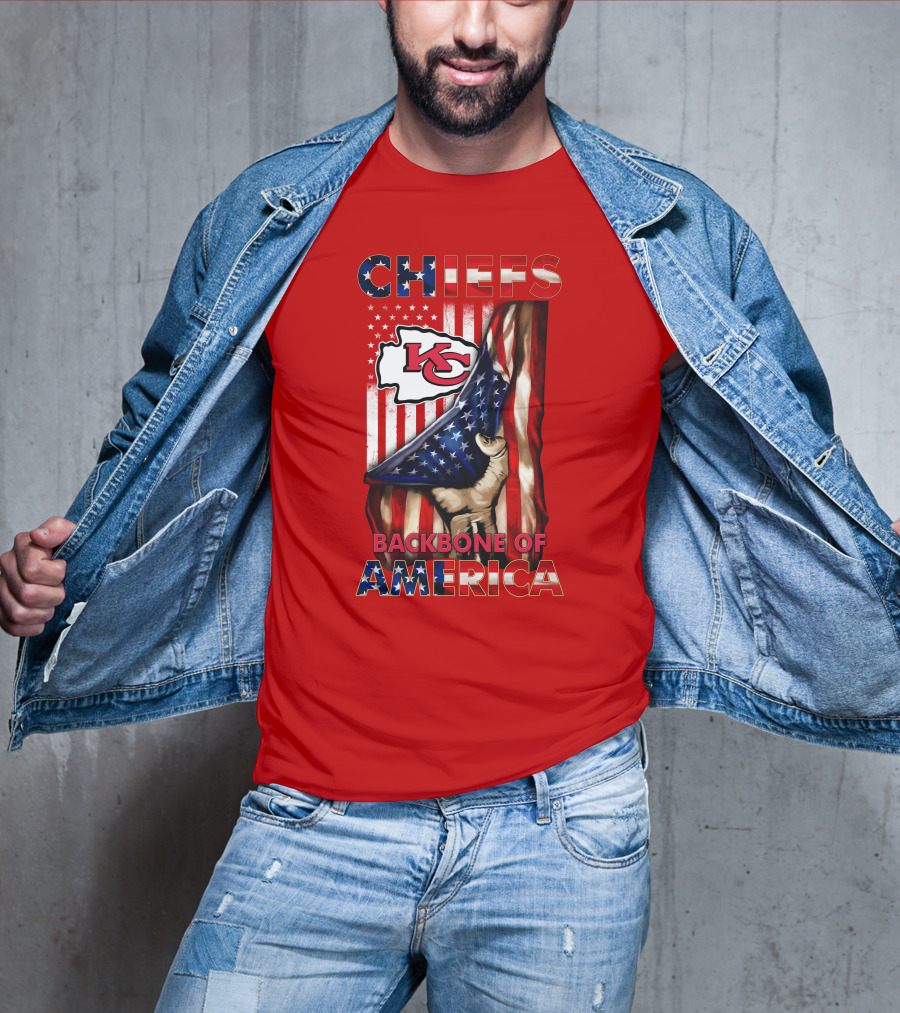 Chiefs Kc Backbone Of America T-Shirt