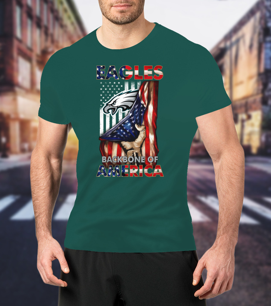 Eagles Backbone Of America Philadelphia T-Shirt