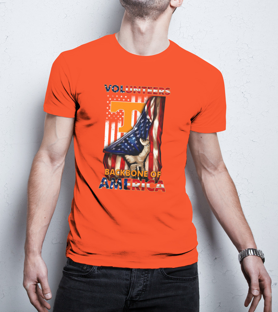 Tennessee Volunteers Backbone Of America Patriotic T-Shirt