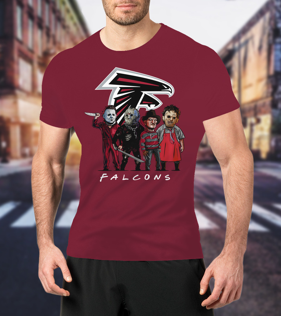Atlanta Falcons The Slasher Squad Halloween Teams T-Shirt