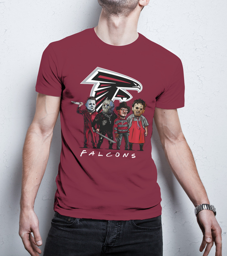 Atlanta Falcons The Slasher Squad Halloween Teams T-Shirt