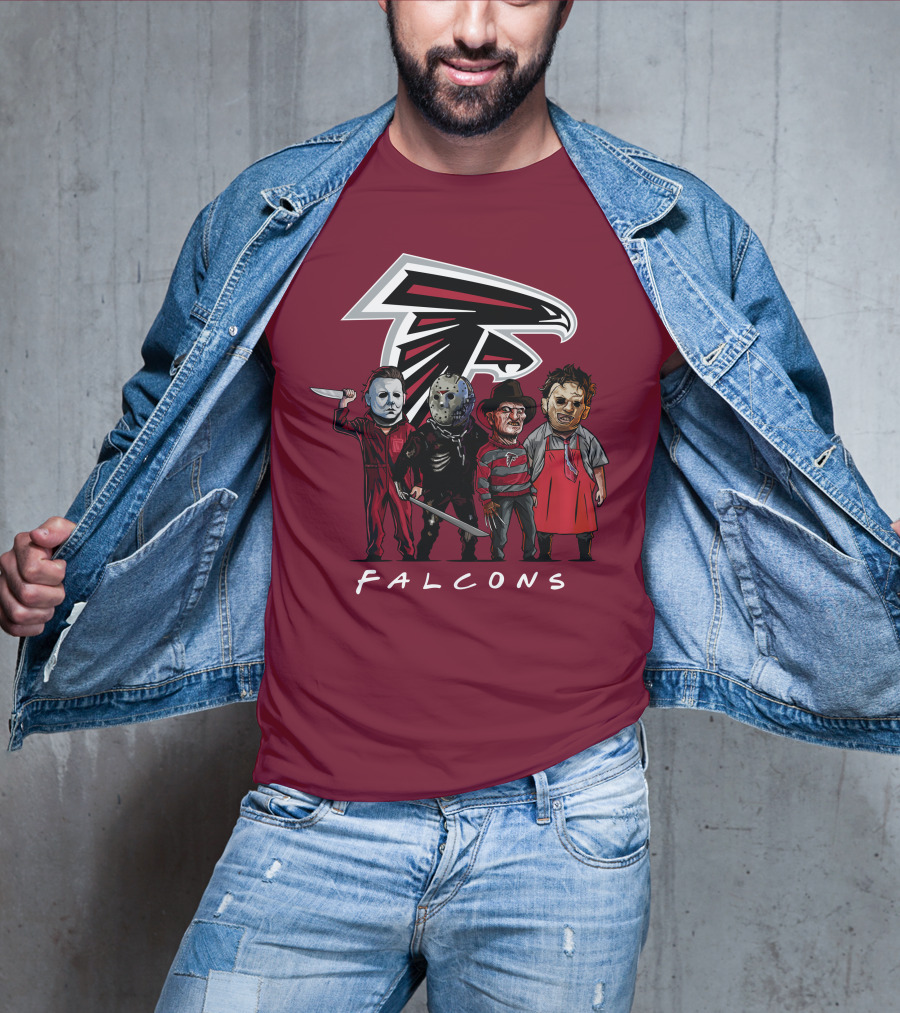 Atlanta Falcons The Slasher Squad Halloween Teams T-Shirt
