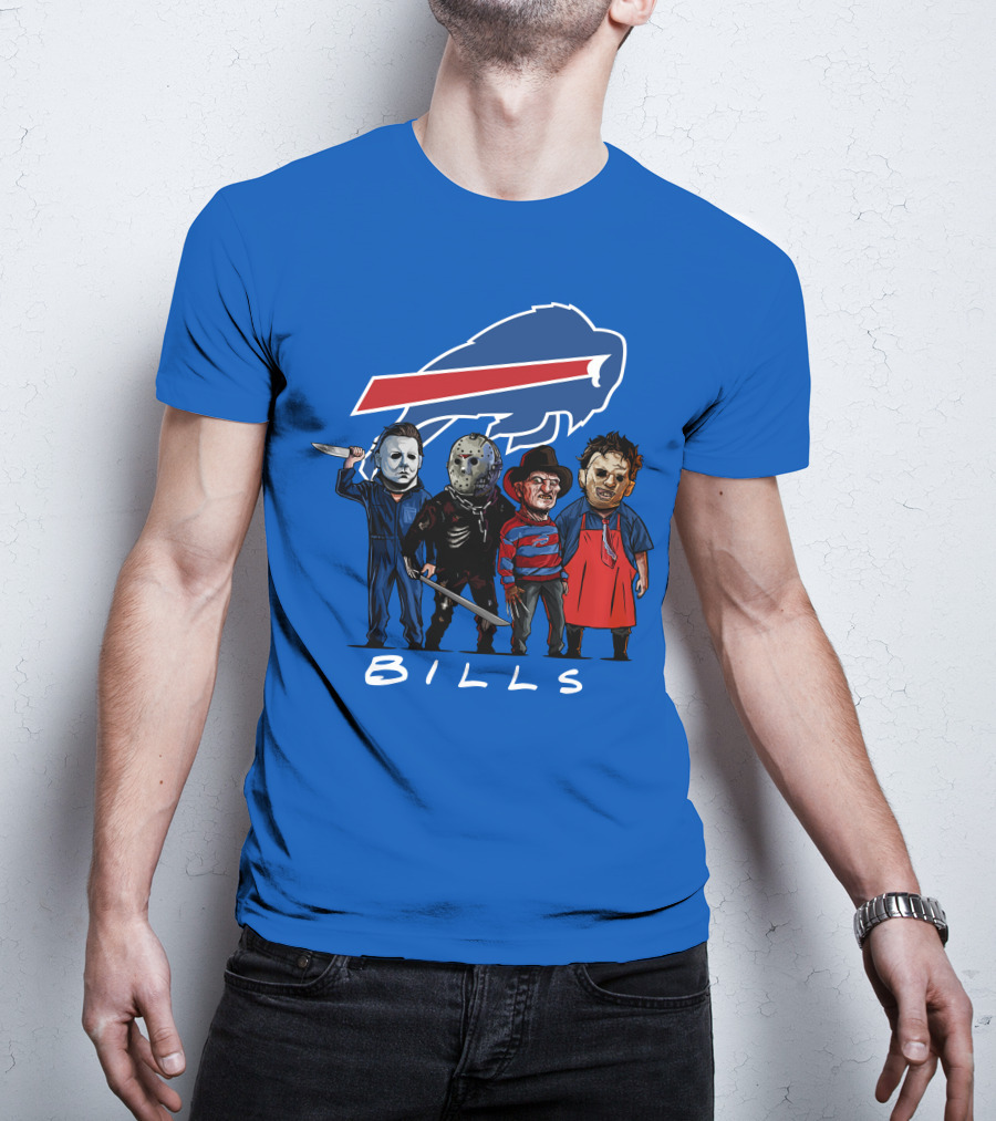 Buffalo Bills Halloween The Slasher Squad Teams Bills T-Shirt