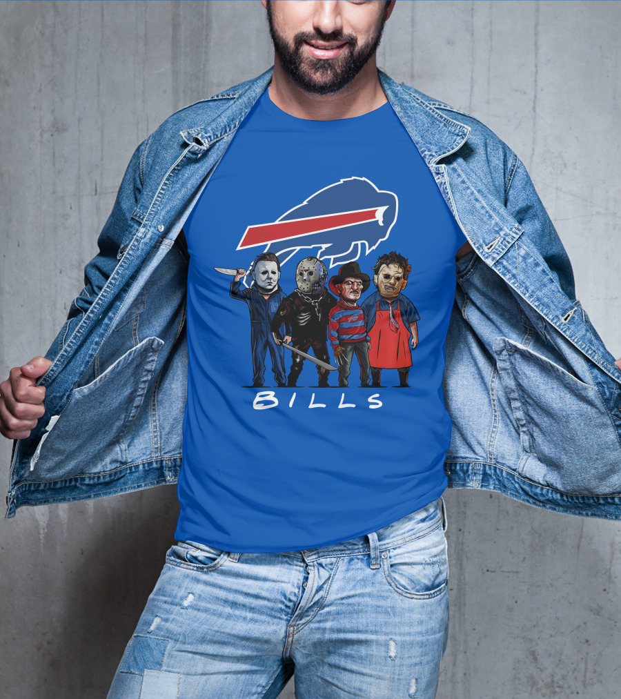 Buffalo Bills Halloween The Slasher Squad Teams Bills T-Shirt