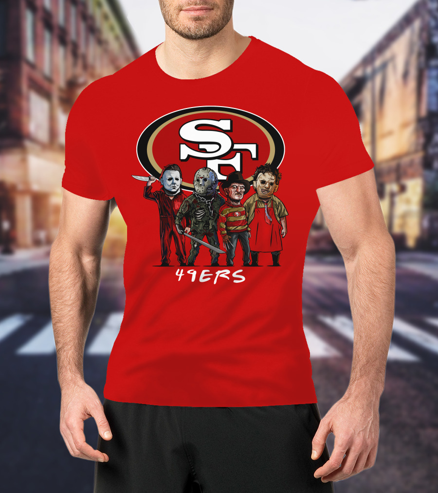 San Francisco 49ers Halloween Slasher Squad Icons 49ers T-Shirt