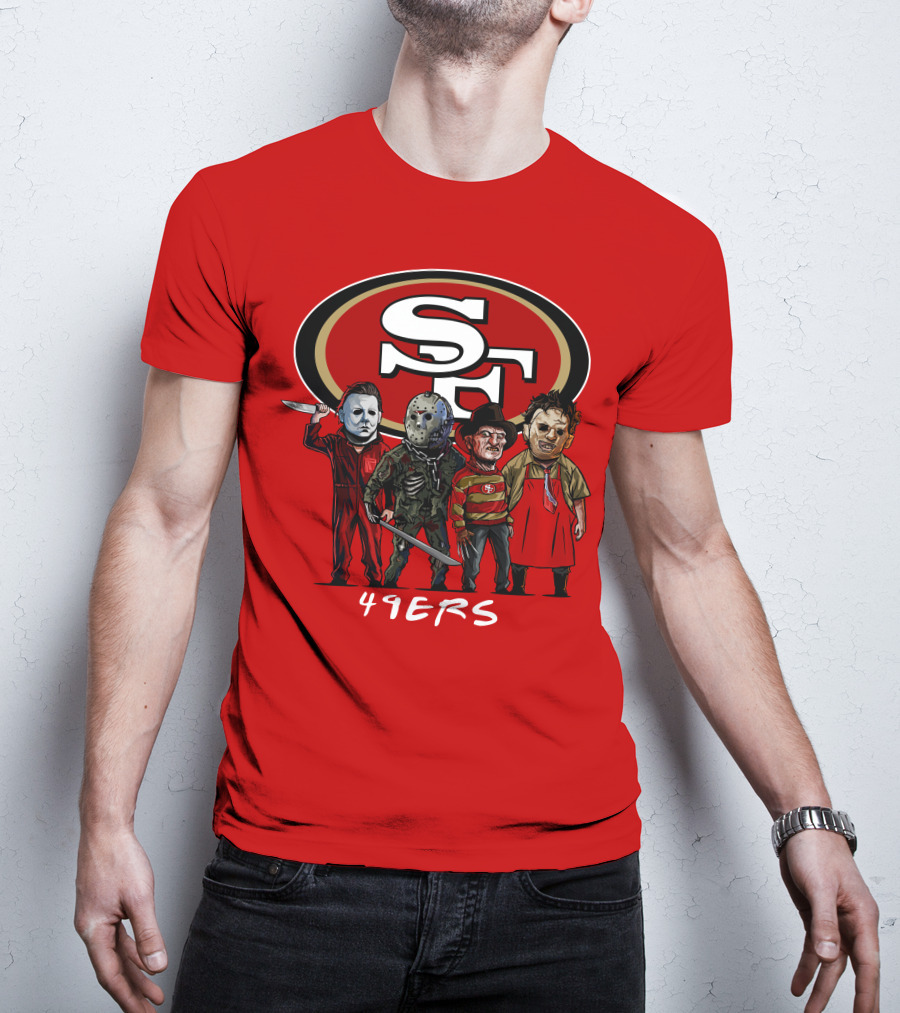 San Francisco 49ers Halloween Slasher Squad Icons 49ers T-Shirt