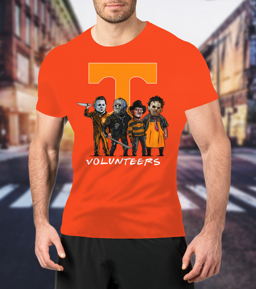 Tennessee Volunteers Halloween Horror Icons Squad T-Shirt