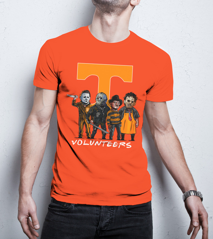 Tennessee Volunteers Halloween Horror Icons Squad T-Shirt