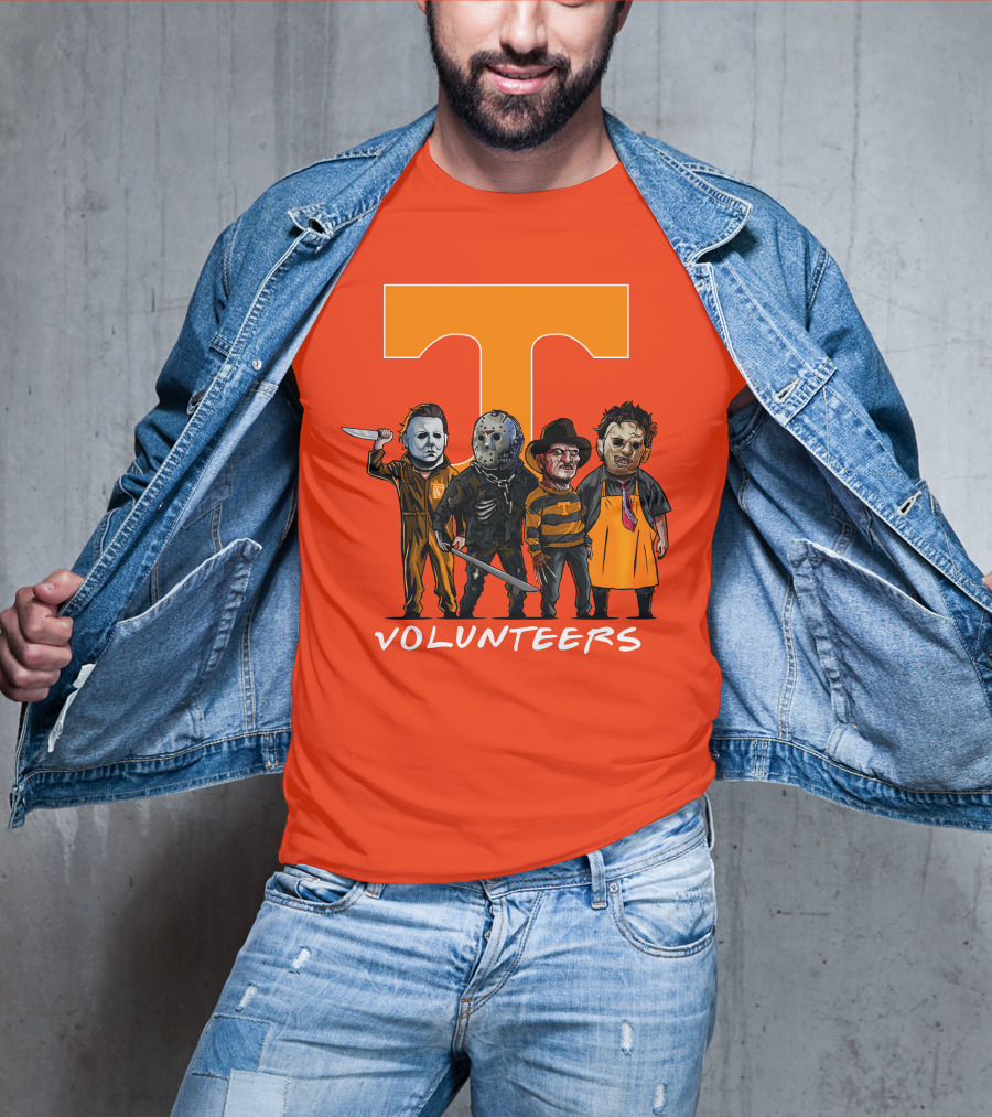 Tennessee Volunteers Halloween Horror Icons Squad T-Shirt