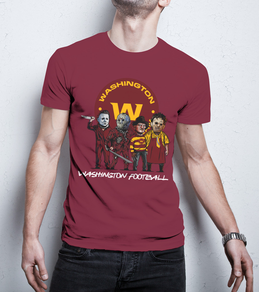 Washington Football Team Halloween The Slasher Squad Characters T-Shirt