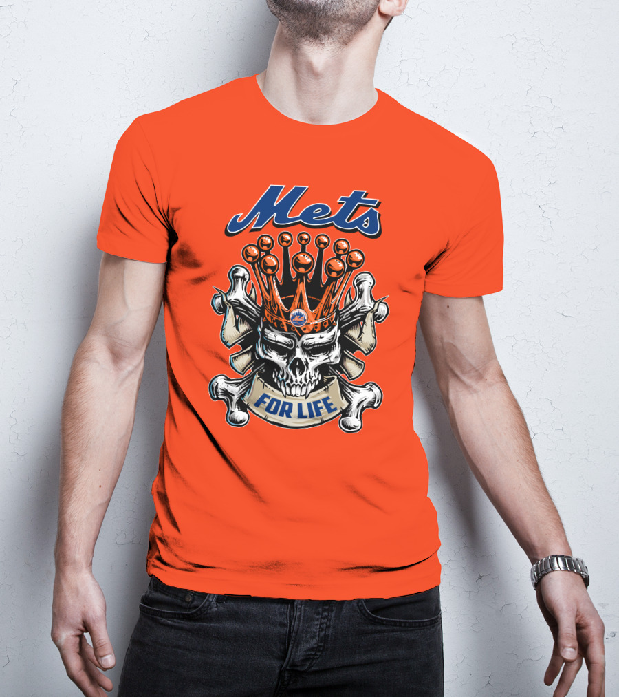 Mets Skull King For Life T-Shirt