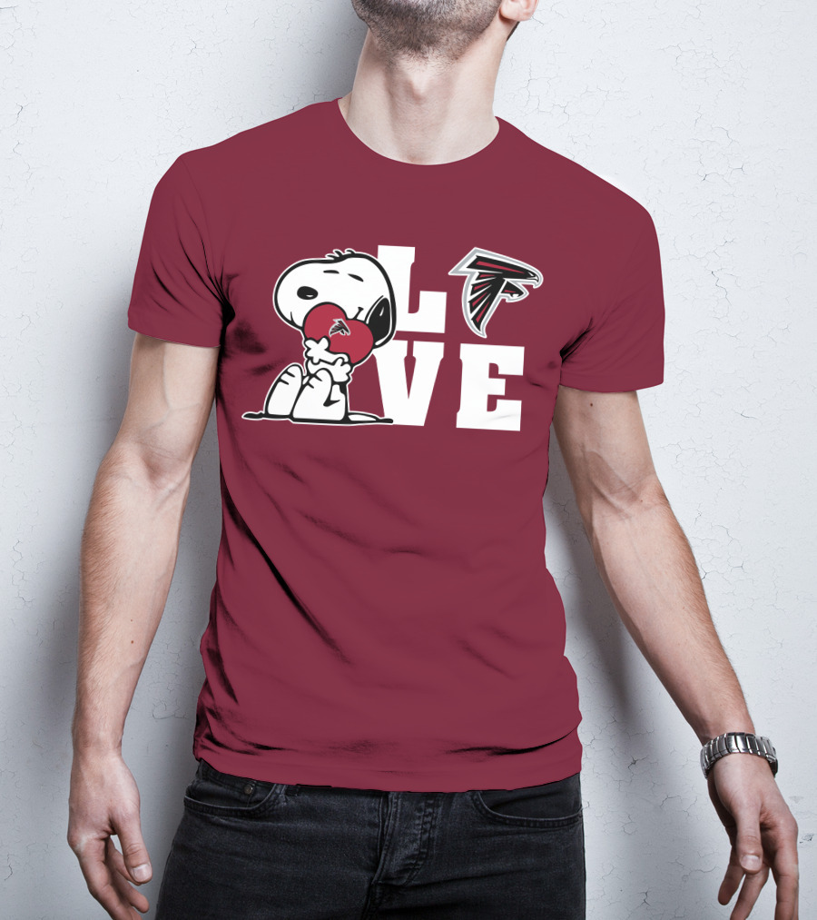 Snoopy Atlanta Falcons Love T-Shirt