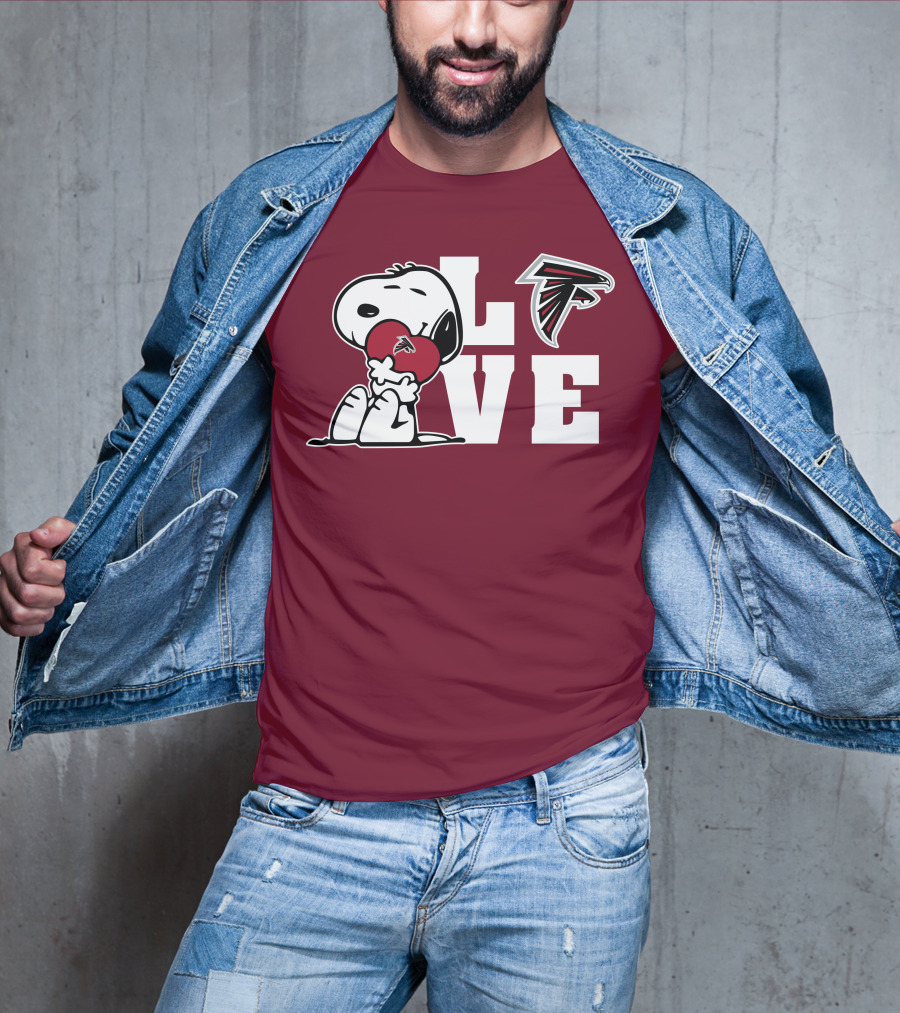 Snoopy Atlanta Falcons Love T-Shirt