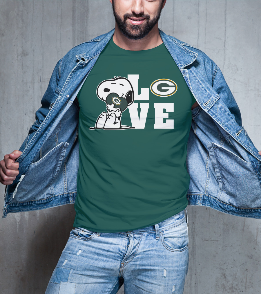 Snoopy Love Green Bay Packers T-Shirt