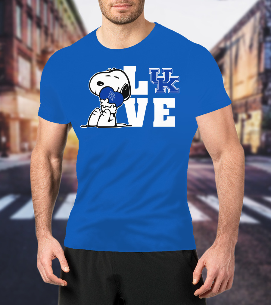 Snoopy Love Uk Kentucky Wildcats T-Shirt