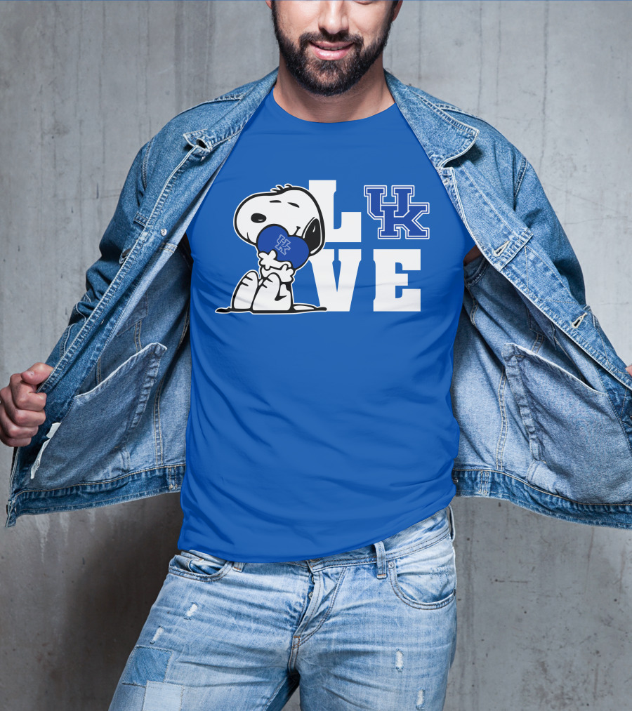 Snoopy Love Uk Kentucky Wildcats T-Shirt