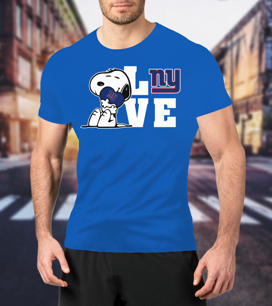 Snoopy L Ve Ny New York Giants T-Shirt