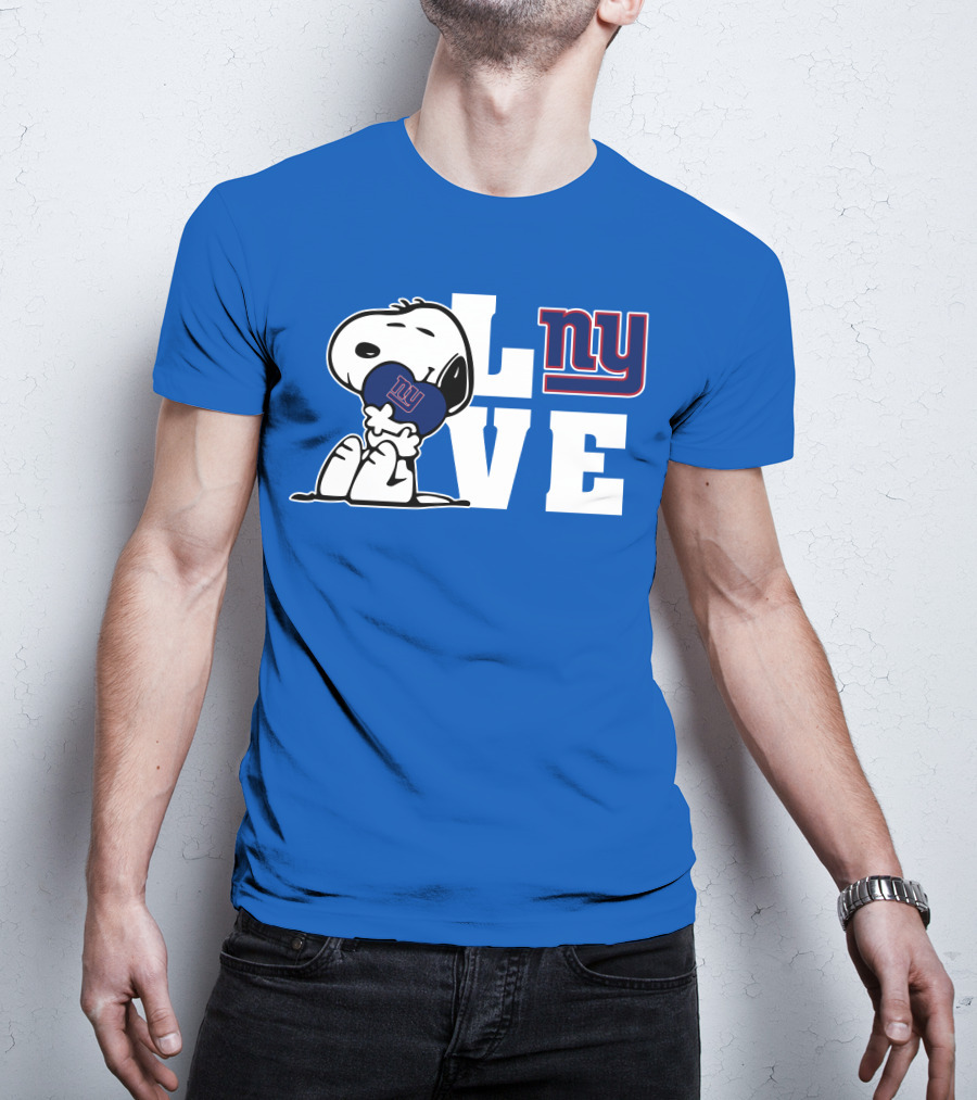 Snoopy L Ve Ny New York Giants T-Shirt