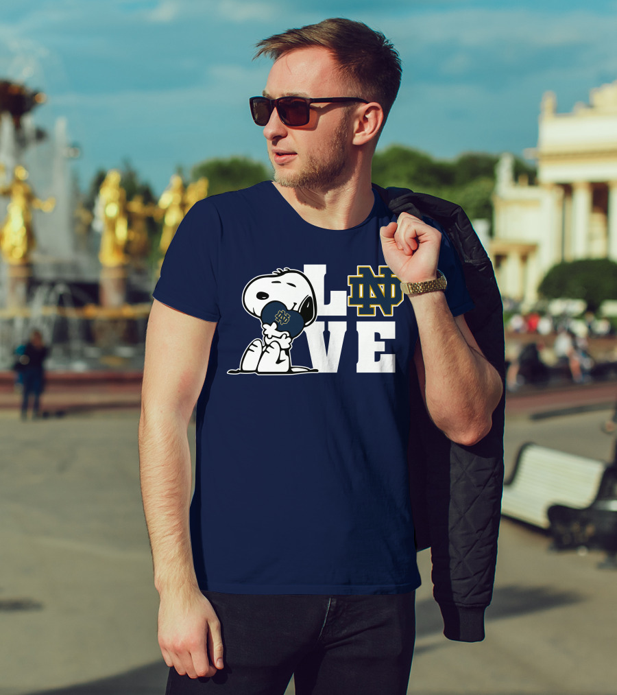 Snoopy Notre Dame Fighting Irish Love Nd T-Shirt