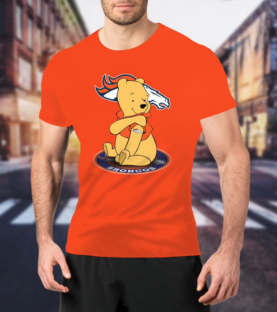Denver Broncos Winnie The Pooh Football Fan T-Shirt
