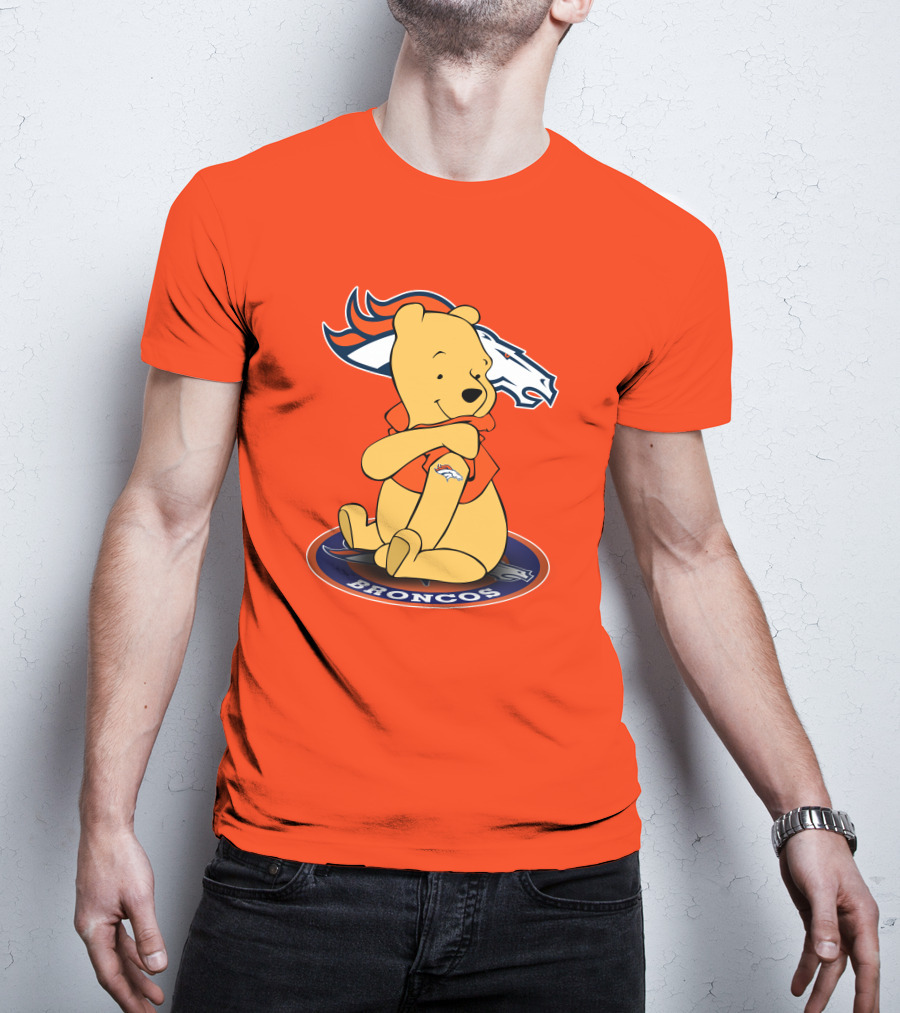 Denver Broncos Winnie The Pooh Football Fan T-Shirt